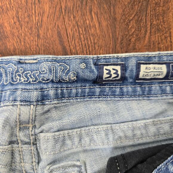 Miss Me Blue Jeans with Gold Embellishments - Picture 9 of 10